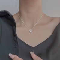 Vivienne Westwood NGBB 925 sterling silver double ring necklace womens niche design high-end temperament clavicle chain exquisite accessories 2023 new style