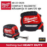 Milwaukee ตลับเมตร ปลายแม่เหล็ก รุ่น compact magnetic 5 เมตร 8 เมตร พิเศษ ซื้อ 2 อันแถมฟรี มีดพับ มิลวอกี้ Milwaukee เก็บเงินปลายทาง ส่งด่วนจาก กทม