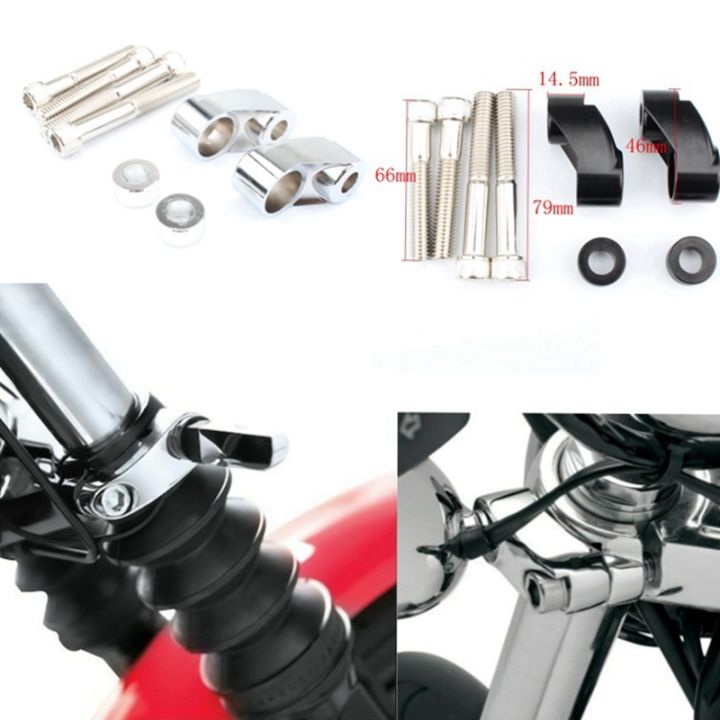 motorcycle-turn-signal-light-relocation-kit-front-indicator-mount-bracket-for-harley-dyna-fxr-sportster-silver