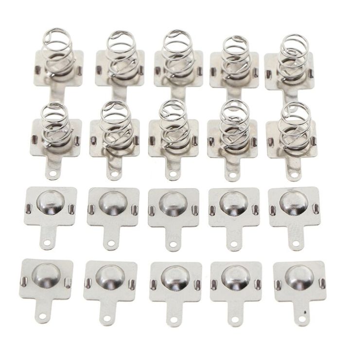 10-pairs-replacement-metal-batteries-spring-contact-plate-silver-for-aa-aaa-batteries-electrical-connectors