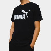PUMA Essentials Mens Logo Tee เสื้อยืดผู้ชาย สีดำ