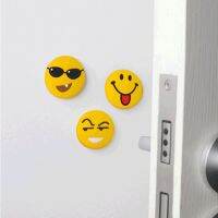 Funny Smiling Facial Expression Thickening Rubber Pads Floor Wall Protector Self Adhesive Soft Door Stops Doors Handle Stopper Decorative Door Stops