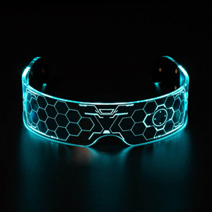 LED colorful light-emitting technology glasses bar disco party sci-fi ...