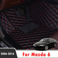 LHD Car Floor Mats For Mazda 6 2016 2015 2014 2013 2012 2011 2010 2009 2008 2007 2006 Auto Interior Accessories Protect Cars