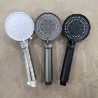 Zhangji 5 Modes Adjustable Black/Silver/Grey Bath Shower Head Head High Pressure Water Saving Showerhead Bathroom Accessories Showerheads