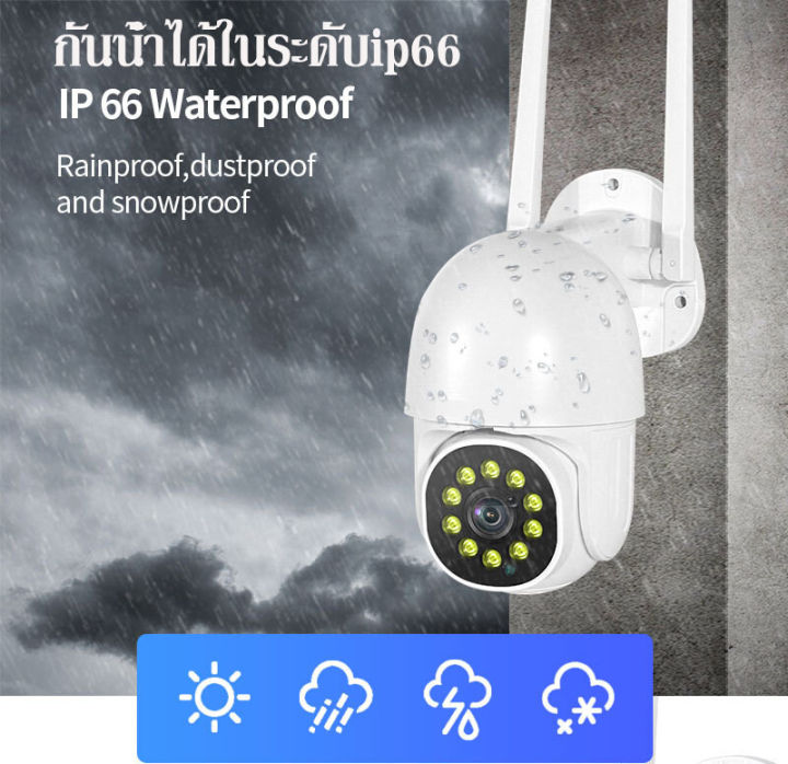 รับประกันร้าน-1-ป-5mp-1920p-กล้องวงจรปิด-wifi-ภาพคมชัด-ลำตัวที่ทำจากวัสดุกันน้ำ-ใช้ได้ทั้งในบ้านและนอกบ้าน-มีคู่มือการติดตั้งภาษาไทย