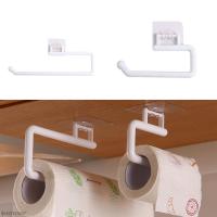 Kitchen Paper Roll Holder Cabinet Rag Hanging Holder Towel Hanger Toilet Paper Holders Rack Bar Shelf Tissue Under Cupboard Rack Toilet Roll Holders