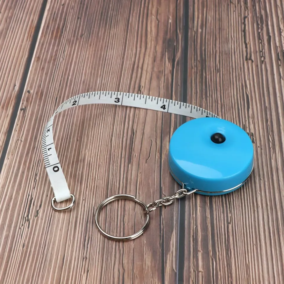 Candy Color Portable Keychain Tape Measure 1.5 Meters Length