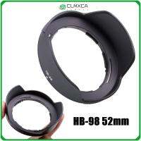 CLMXCA ABS เลนส์ฮูดสีดำ HB-98 52มม. แผ่นป้องกันใช้งานได้จริงป้องกันแสงสะท้อนฝาครอบสำหรับ NIKON Z24-50mm F4-6 3อุปกรณ์เสริมกล้อง