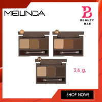 (MC3109) MeiLinda 3D Brow Powder Palette เมลินดา ทรีดี บราว พาวเดอร์ พาเลทท์ เขียนคิ้ว 3.6 g. x 1 ชิ้น