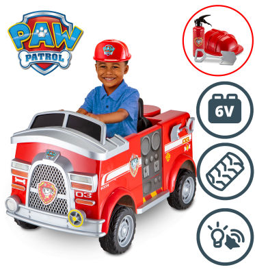 รถดับเพลิง นำเข้าจากอเมริกา Nickelodeons PAW Patrol: Marshall Rescue Fire Truck, Ride-On Toy by Kid Trax ราคา 10,900 บาท