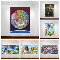 Pokemon โปสเตอร์ Klonoa Phantasy Reverie Series เกมโปสเตอร์การ์ตูนอะนิเมะโปสเตอร์ผ้าใบห้องเด็ก Wall Decor ภาพวาดใหม่ Liyanhong2