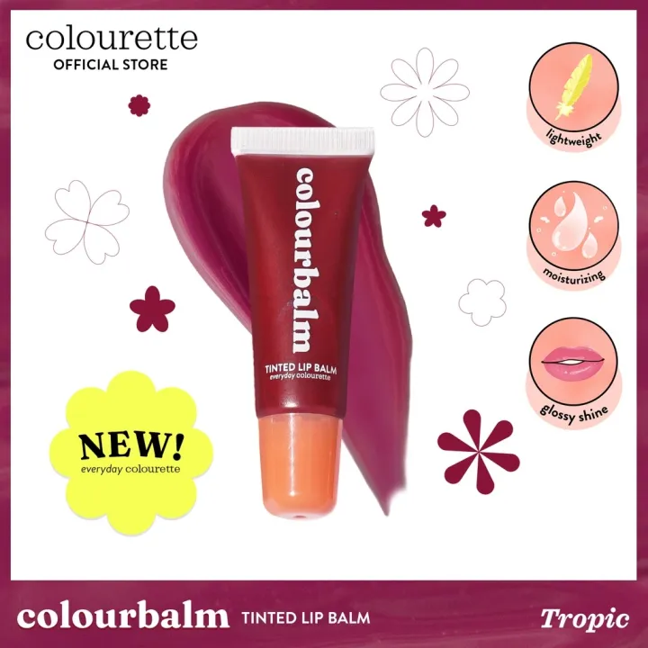 ﺴ Colourette Colourbalm in Tropic [Tinted Lip Balm Gloss Balm Lip ...