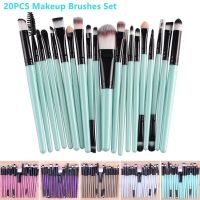 20PCS Makeup Brushes Set Professional Plastic Handle Foundation Eyeshadow Make Up Brushes Makeup Brushes Sets