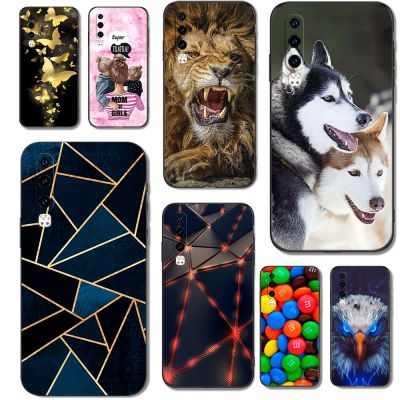 For huawei P30 Case Silicon Back Cover For huawei P 30 Phone black tpu case Cat Tiger