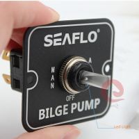 Seaflo 3 Way แผงสวิตช์ SFSP-01สีดำ Alumimum Control Swtich Panel Marine Switch,สวิตช์ควบคุมปั๊มอัตโนมัติ