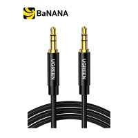 สายคอนเนคเตอร์ Ugreen AUX 3.5mm M to M Nylon Cable 1M. Black (50361) by Banana IT