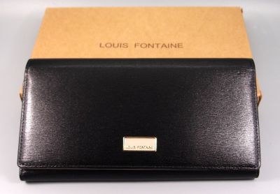 กระเป๋าสตางค์ LOUIS FONTAINE ดำ-เทา ใหม่ แท้