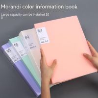 ⊙♈☫ 40/100pages A4 Transparency Booklet Desk Organizer File Folder Binder For Students Stationery Organizer Office Supplies