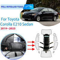 รถ Full Coverages Sunshades สำหรับ Toyota Corolla E210ซีดาน2019 ~ 2023 Anti-UV รถครีมกันแดดหน้าต่าง Sunshade อุปกรณ์เสริม