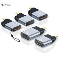 LFYE5L 4K 60Hz ตัวแปลง4K USB ชนิด C อะแดปเตอร์ RJ45 การ์ดเชื่อมต่อ dp/vga พิมพ์ C เป็น HDMI หน้าจอคอมพิวเตอร์แสดงผล ตัวแปลง USB-C อะแดปเตอร์ขนาดเล็ก ขั้วต่อ Type-C