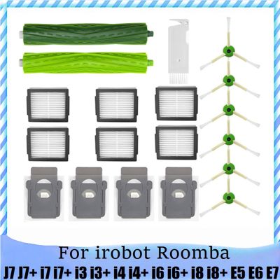 For iRobot Roomba J7 J7+ I7 I7+ I3 I3+ I4 I4+ I6 I6+ I8 I8+ E5 E6 E7 Main Side Brush Filter Dust Bag Accessories