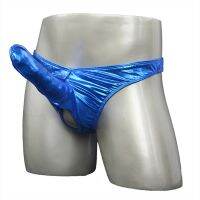 【hot】✥ Elephant Panties Faux Leather Pu Thong male Underpants Low Waist Gay 2023