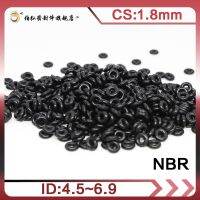 Nitrile Rubber O-Ring 50PCS/lot Black NBR Sealing CS1.8mm ID4.5/4.87/5/5.3/5.5/6/6.3/6.7/6.9mm O-Ring Seal Gasket Ring