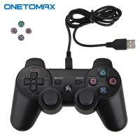 【In Stock】 avk7n0 คลาสสิกร้อนขาย USB สาย Gamepad สำหรับ PS3ควบคุมสีดำเล่นเกม C Ontrole สำหรับ3 Gamepads