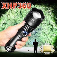 Super XHP360 LED Flashlight 18650 Usb Rechargeable High Power Tactical Flashlights XHP70 Powerful Torch IPX6 Waterproof Lantern Rechargeable  Flashlig