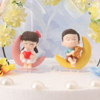 [TM 2 Pcs/set Couple Theme Cute Heart Girl and Bear Doll Boy Sitting on The Moon Birthday Cake Topper Creative Personality Festival Children’s Birthday Wedding Party Decoration,TM 2 Pcs/set Couple Theme Cute Heart Girl and Bear Doll Boy Sitting on The Moon Birthday Cake Topper Creative Personality Festival Children’s Birthday Wedding Party Decoration,]