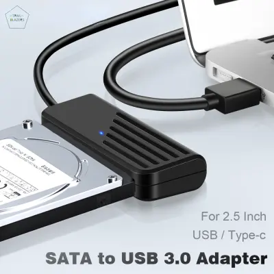 SATA เป็น USB 3.0 Adapter Cable Converter Type C ไปยังสาย SATA 5Gbps การส่งข้อมูลความเร็วสูงสำหรับ2.5นิ้ว HDD Hard Drive SATA Adapter