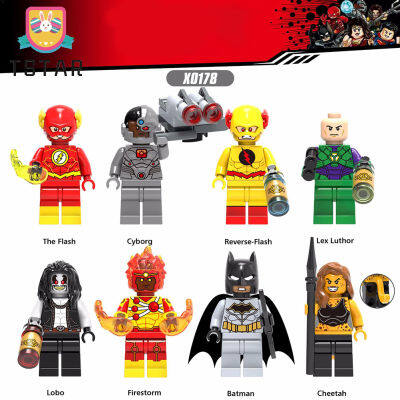 TS【ready Stock】LegoING Minifigures Building Blocks ของเล่น XINH X0178 Marvel Hero แฟลช Cyborg Lobo Minifigure Building Blocks ของเล่น【cod】