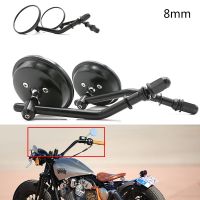 Motorcycle Mirrors Retro Rearview Mirrors Aluminum Motorcycle Mirror 8Mm For Harley Sportster 883 1200 Iron 883