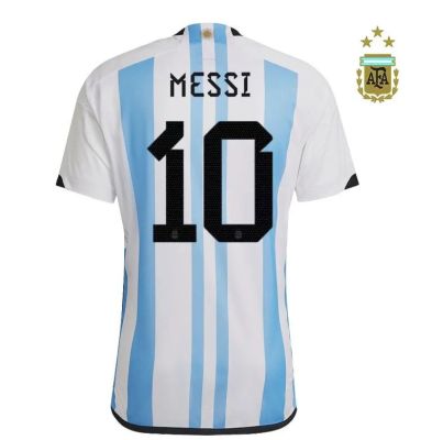 22-23 Qatar World Cup Argentine champion Messi No. 10 home and away Samsung adult training football shirt