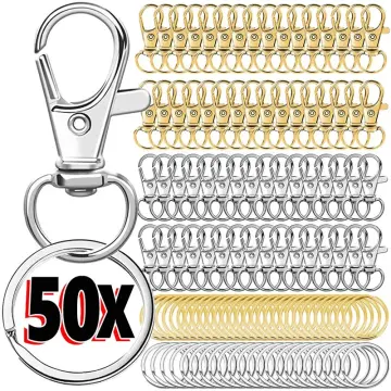 30 Pcs Swivel Clasps Lanyard Snap Hooks Key Chain Clip Hooks Lobster Claw  Clasp for DIY Keychain