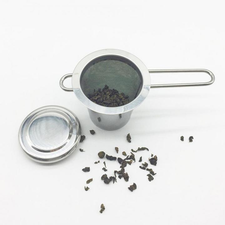 2023-ตาข่ายชงชาตาข่ายนำมาใช้ใหม่304สแตนเลสที่กรองใบชาพร้อมที่จับที่กรองชาที่แช่-de-te