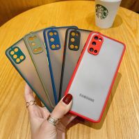 เคสหลังด้านกล้องขอบสี มี5สี รุ่น Samsung Galaxy M33 M23 F23 A23 A53 A73 A13 A03 A33 S21FE S22plus S22 S22ulter S21 S21plus S21ulter A32 4G A52 A72 Note10lite A12 A02s A02 เคส กันกระแทก 025