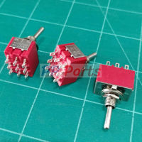 สวิทช์ สลับ โยก Miniature Toggle Switch 9 ขา 9P 2A 250V MTS-302 MTS-303 #MTS 9P (1 ตัว)