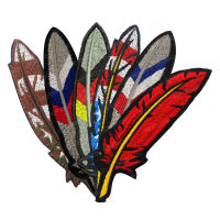 LIBERWOOD Feather USA America ฝรั่งเศสรัสเซียเยอรมนีธงทหาร Patch ปักยุทธวิธีรัสเซีย Badge Emblem Applique