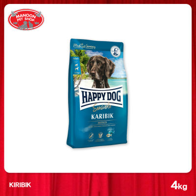 [MANOON] HAPPY DOG Karibik (Grain Free) สำหรับสุนัขโตพันธุ์กลาง-ใหญ่ สูตรปราศจากธัญพืชเนื้อปลาทะเลน้ำลึกและมันฝรั่ง ขนาด 4 กิโลกรัม