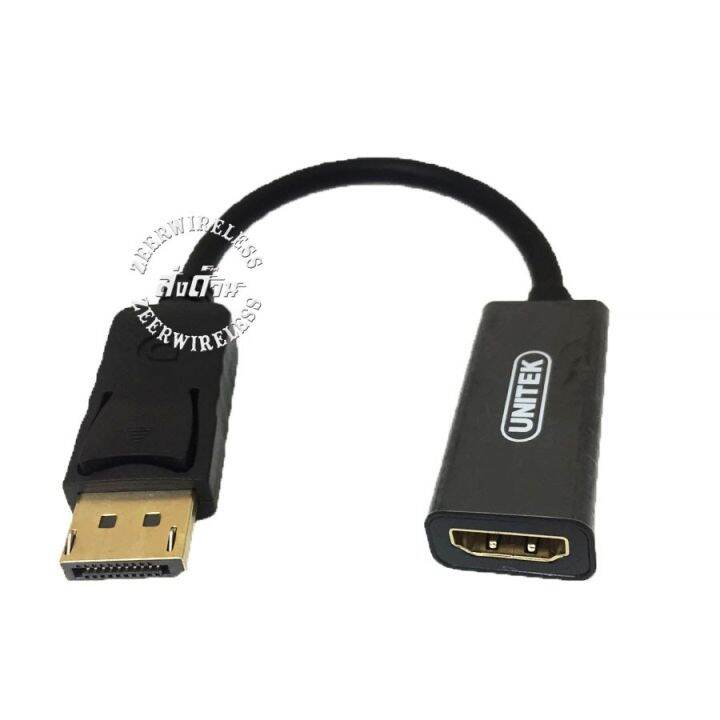 best-seller-unitek-adapter-display-port-to-hdmi-รุ่น-y-6342b-0-15m-ที่ชาร์จ-หูฟัง-เคส-airpodss-ลำโพง-wireless-bluetooth-คอมพิวเตอร์-โทรศัพท์-usb-ปลั๊ก-เมาท์-hdmi-สายคอมพิวเตอร์