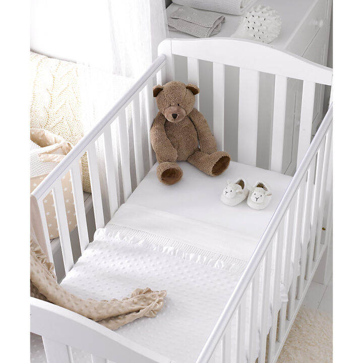 ผ้าปูที่นอนเด็ก-ผ้าเจอร์ซี่-mothercare-white-jersey-cotton-fitted-cotbed-sheets-2-pack-x3755