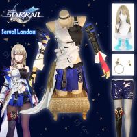 Game Honkai Star Rail Serval Landau Cosplay Costume Wig Skirt Uniform Earring Necklace Landau Family Neverwinter Workshop Girls