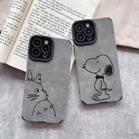 เคสโทรศัพท์รูปตัวการ์ตูนน่ารักสำหรับ iPhone 15 Pro Max กรอบข้างหลังโทรศัพท์นิ่มกันกระแทกสำหรับ iPhone 14 13 Pro Max เคสโทรศัพท์เคสสำหรับ Apple 12 11 Snoopy Totoro เคสห่อหุ้ม