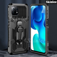 Skinlee เกราะกันกระแทก Stand เคสสำหรับ Xiaomi 11 Lite พร้อมคลิปโลหะฝาครอบเคสโทรศัพท์เสี่ยวหมี่ Mi 11 Lite รถแม่เหล็กเคสใส่โทรศัพท์