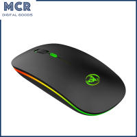 MCR T18เมาส์ไร้สายโหมดไร้สายสองโหมดเมาส์คอมพิวเตอร์ไร้สายพร้อมโหมดสี Backlit 1600 DPI สำหรับแล็ปท็อปแท็บเล็ตพีซี