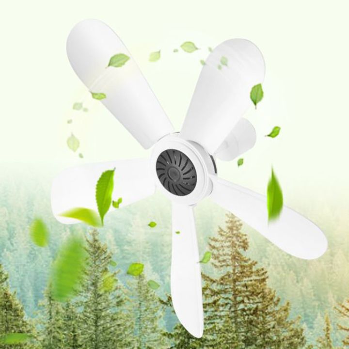 wq-ac-220-240v-8w-mini-5-blades-silent-electric-mosquito-net-hanging-ceiling-fan
