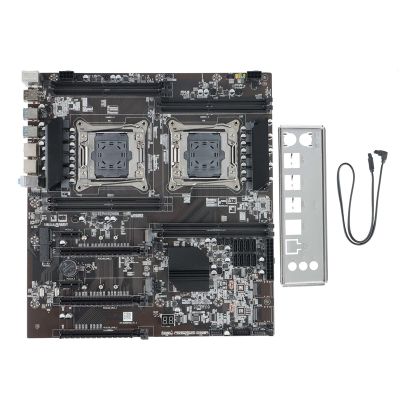 X99 Dual-Socket Motherboard Mining Motherboard LGA 2011-3 Dual CPU DDR4 Memory Slot PCI-E 16X SATA2.0 NVME M.2 Interface