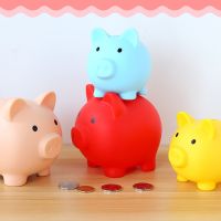 Cute Plastic Pig Money Bank Pig Money Saving Box Unbreakable Piggy Bank for Boys Girls Birthday Practical Gifts